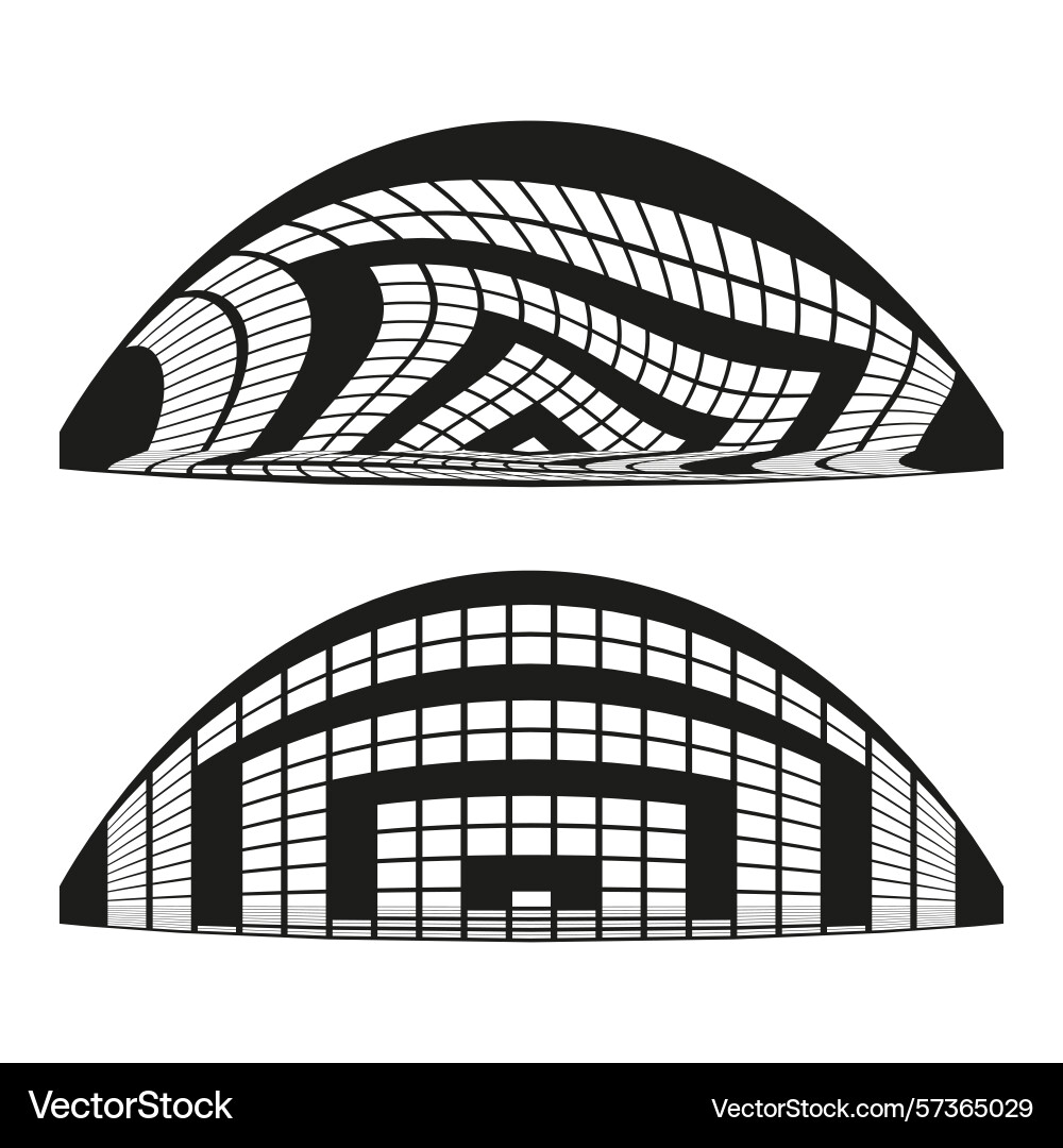Abstract arch pattern curved geometric shape Abstract arch pattern curved geometric shape vector image