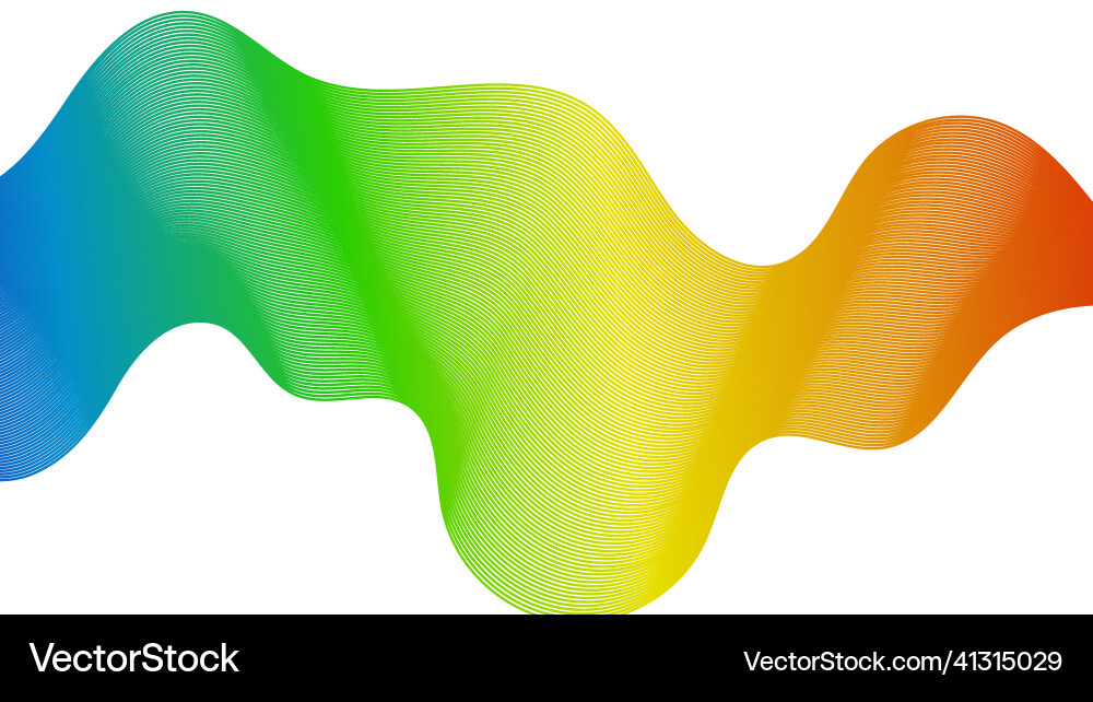 Abstract backdrop with wave gradient lines Vector Image
