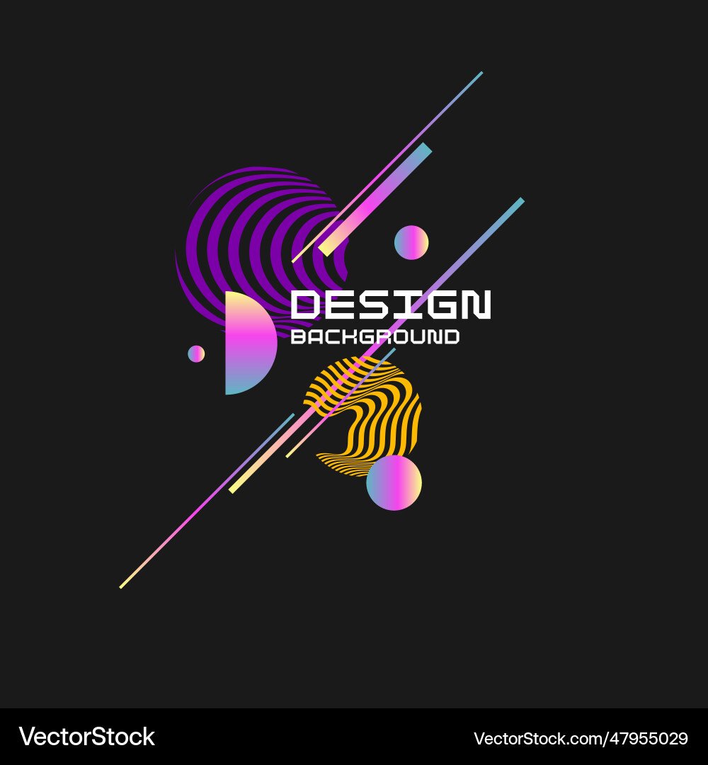 Abstract background with simple elements an image Vector Image
