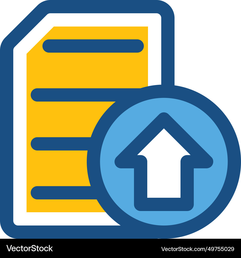 File upload icon vector image