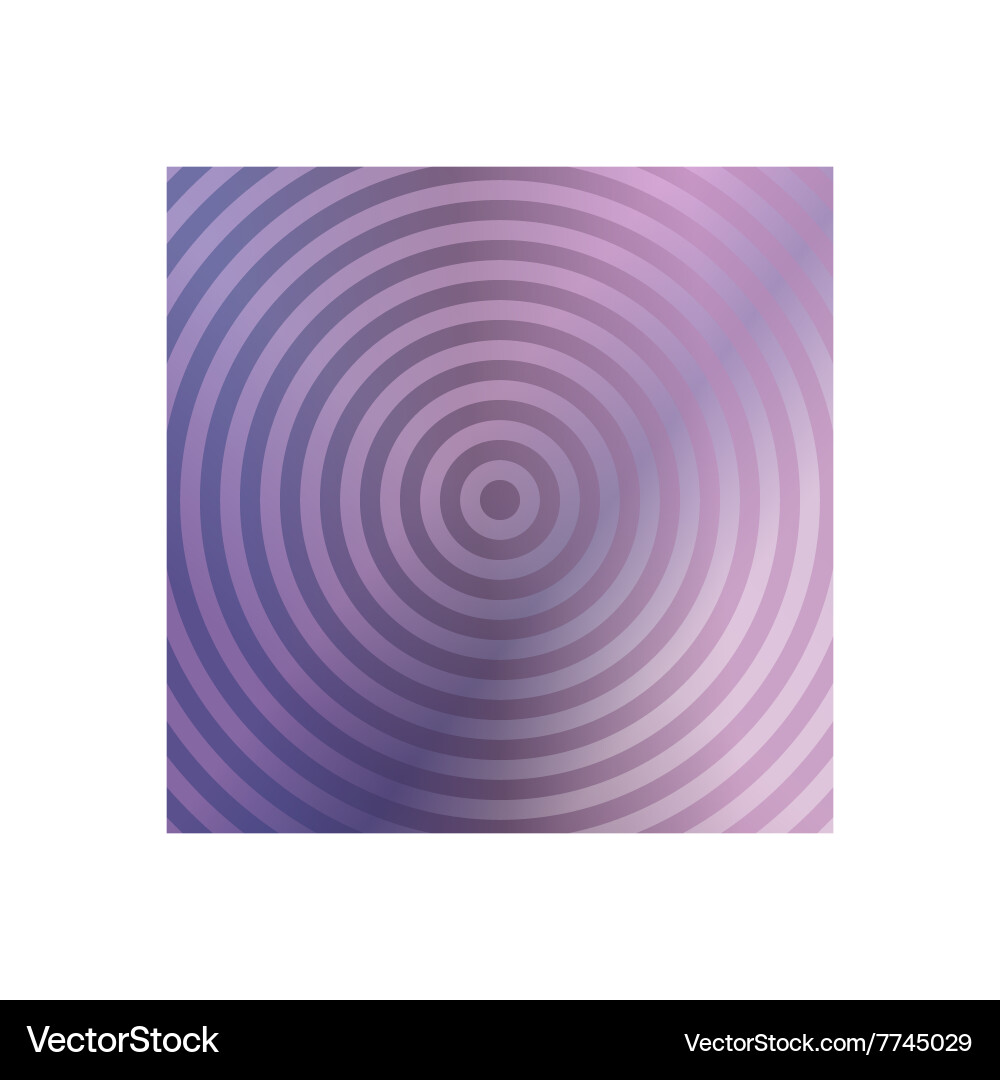 Metallic background design with concentric circles vector image
