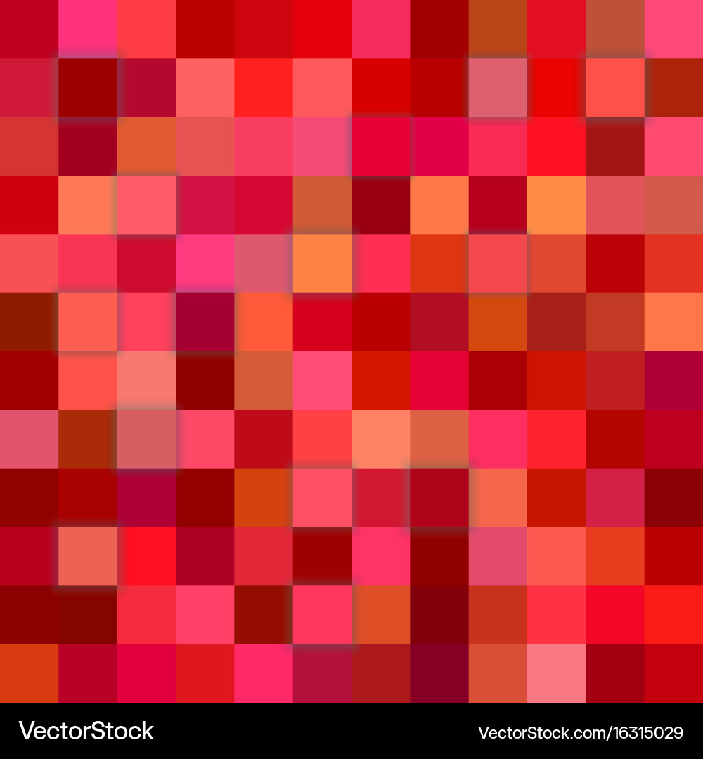 Red abstract 3d cube background vector image