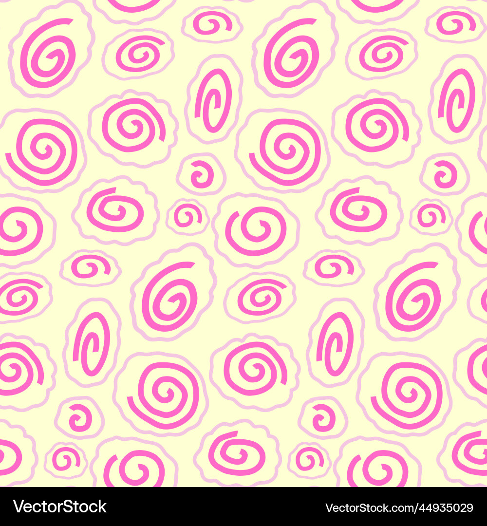 Seamless pattern background with narutomaki simple Vector Image
