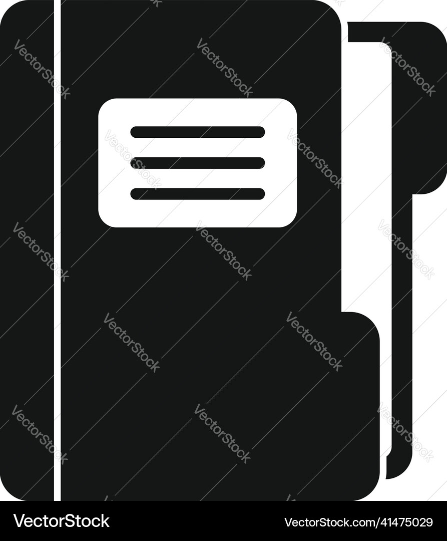 Task folder icon simple business test Task folder icon simple business test Vector Image