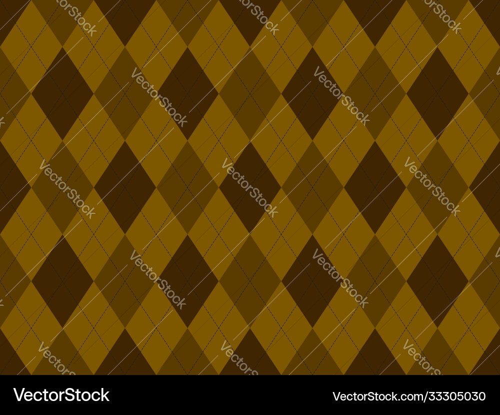 Argyle pattern seamless fabric texture background Vector Image