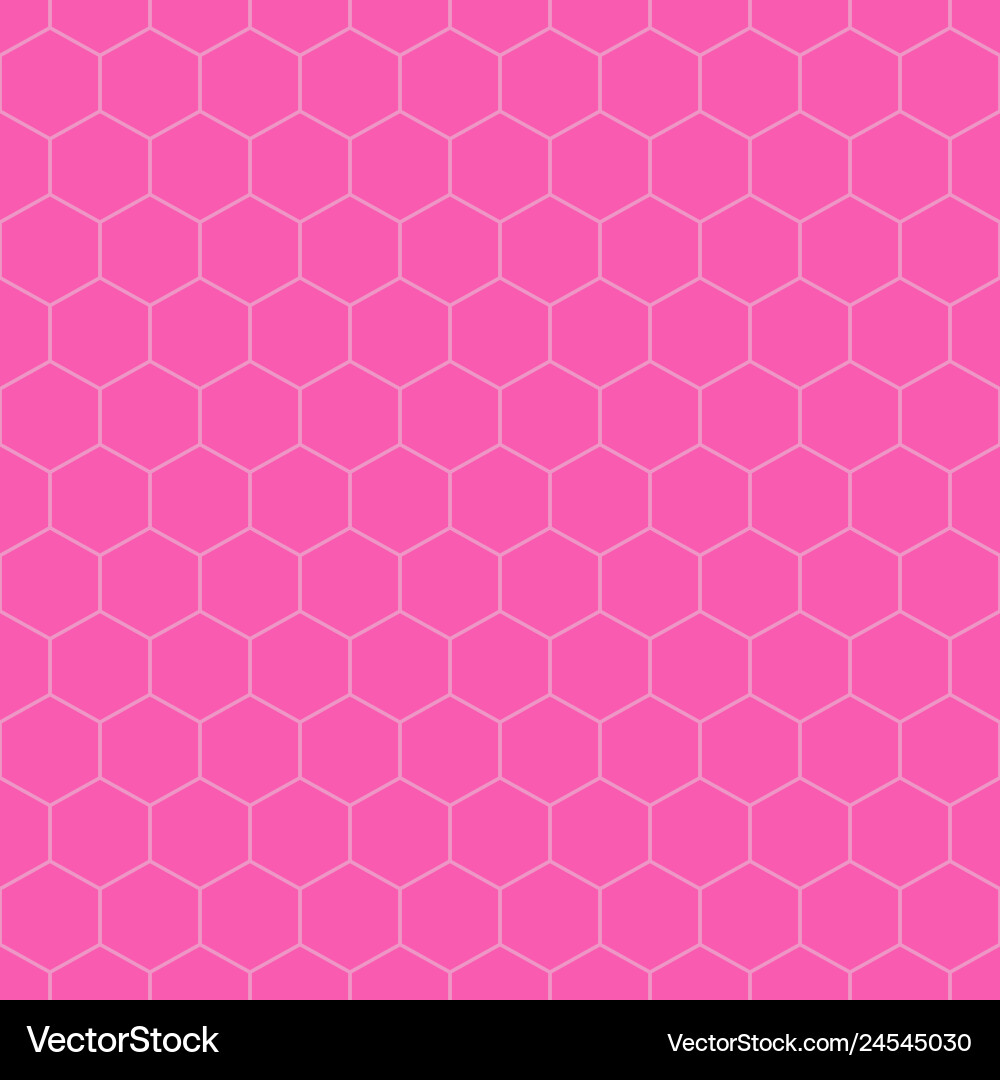 Colorful seamless hexagonal patterns - simple grid vector image