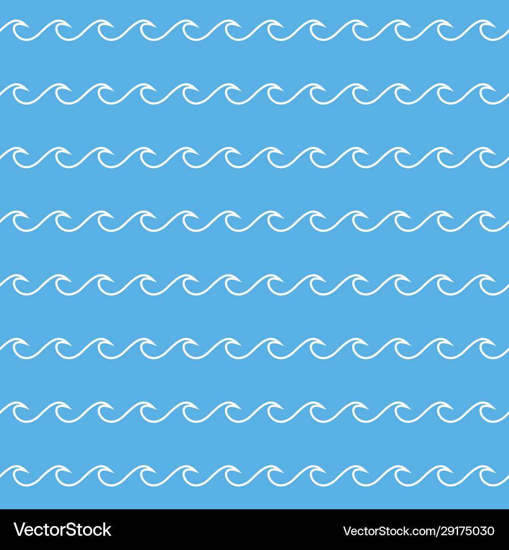 Cyan Wave Pattern vector image
