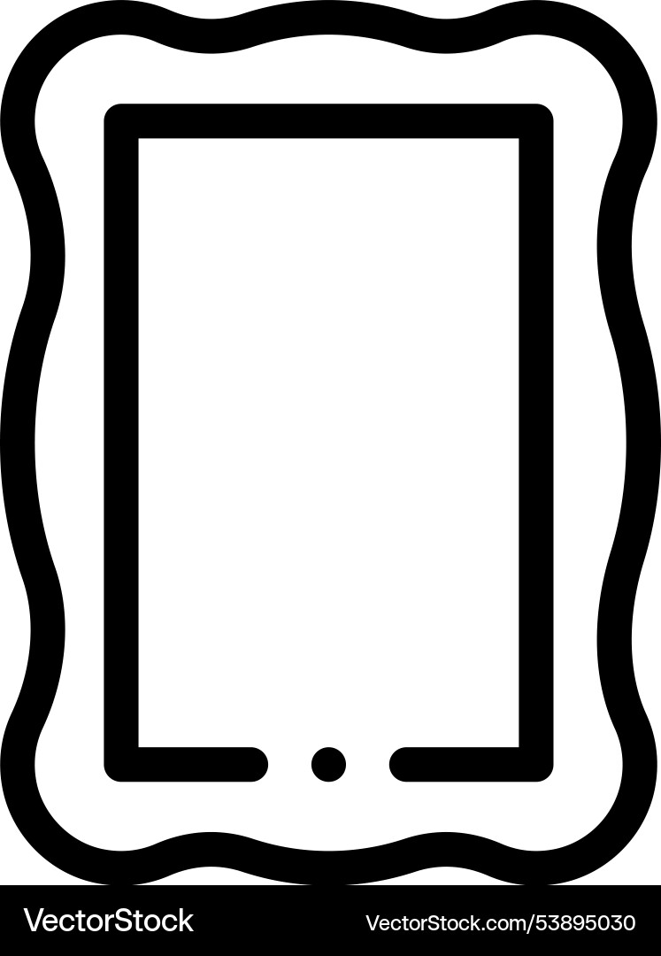 Frame icon thin linear style design isolated Frame icon thin linear style design isolated vector image