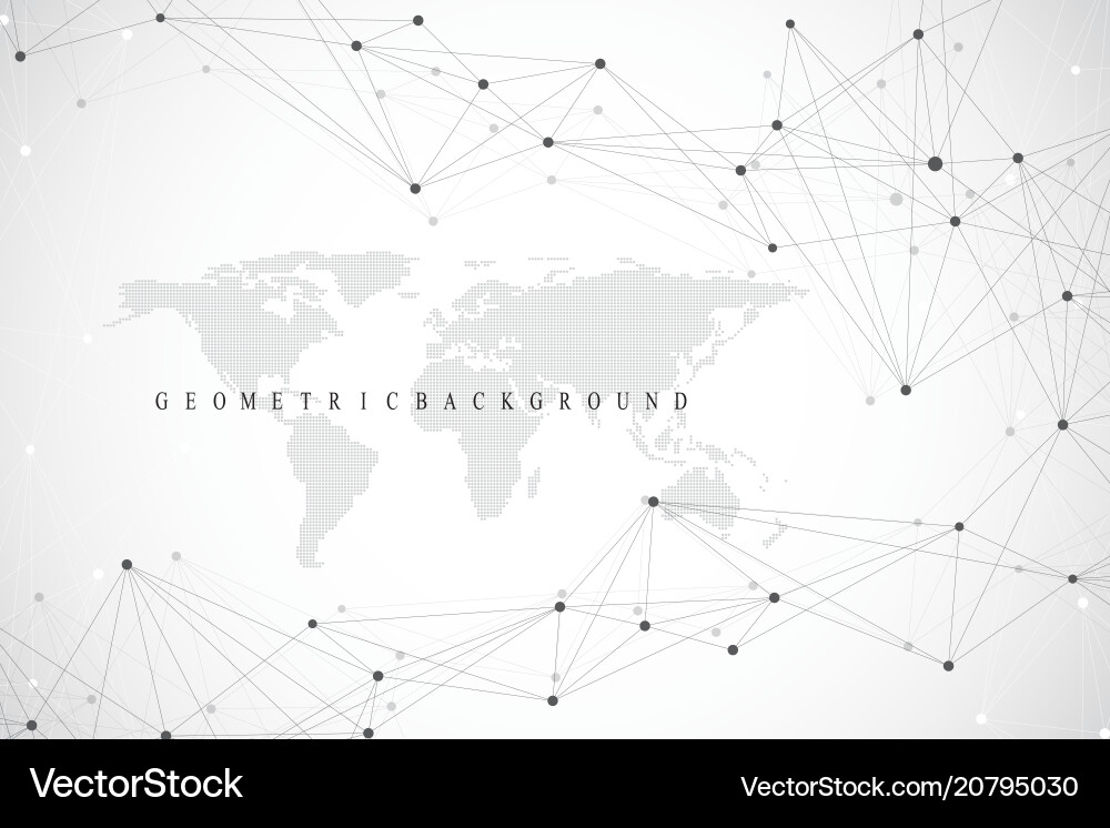 Politische Weltkarte mit globaler Technologie Politische Weltkarte mit globaler Technologie vektorbild