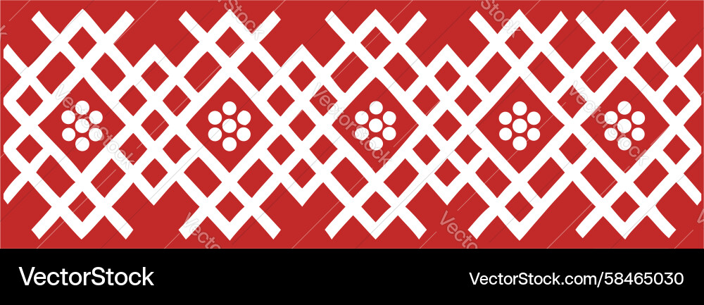 Red Geometric Repeating Pattern Vector Image