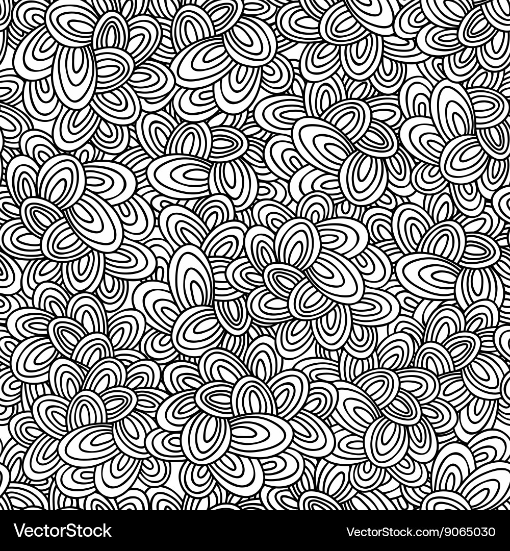 Seamless pattern with abstract design elements Vector Image