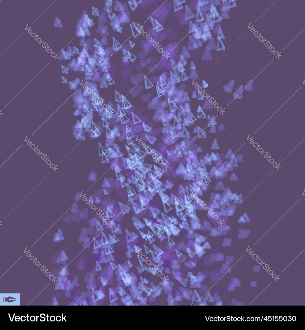 Tornado pyramids in empty space chaotic particles Tornado pyramids in empty space chaotic particles vector image