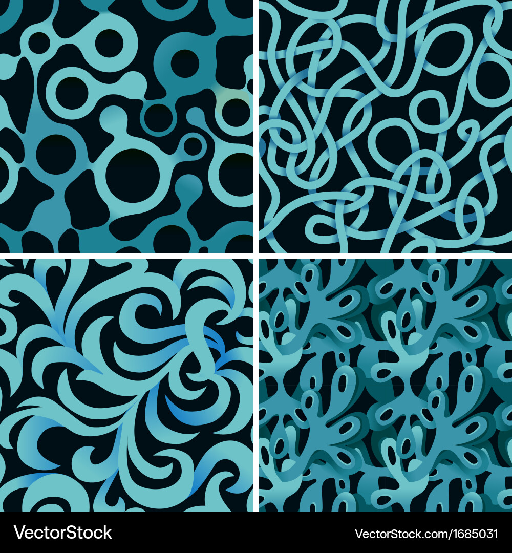 Abstract Psychedelic Patterns vector image