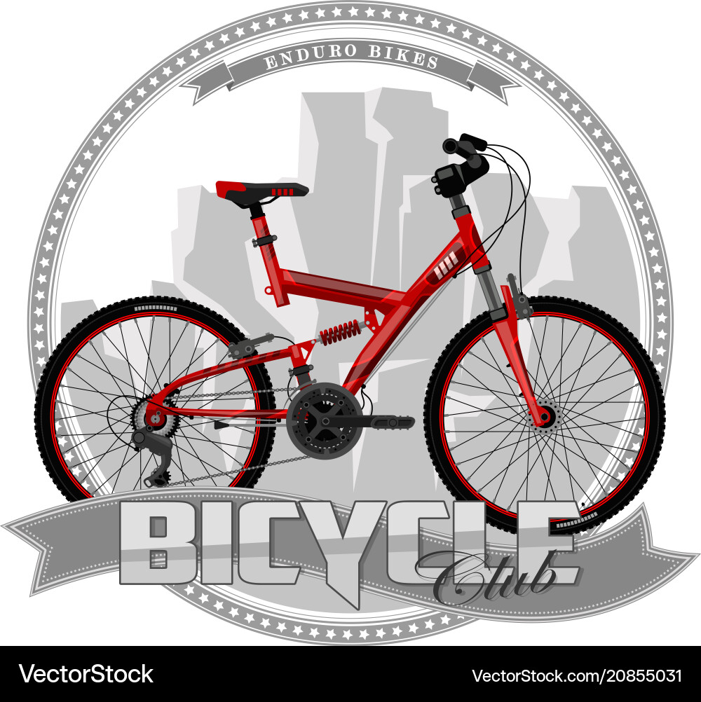 Bicycle of a certain type on symbolic background Bicycle of a certain type on symbolic background Vector Image