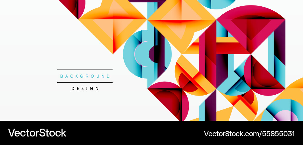 Circles squares lines abstract background Circles squares lines abstract background vector image