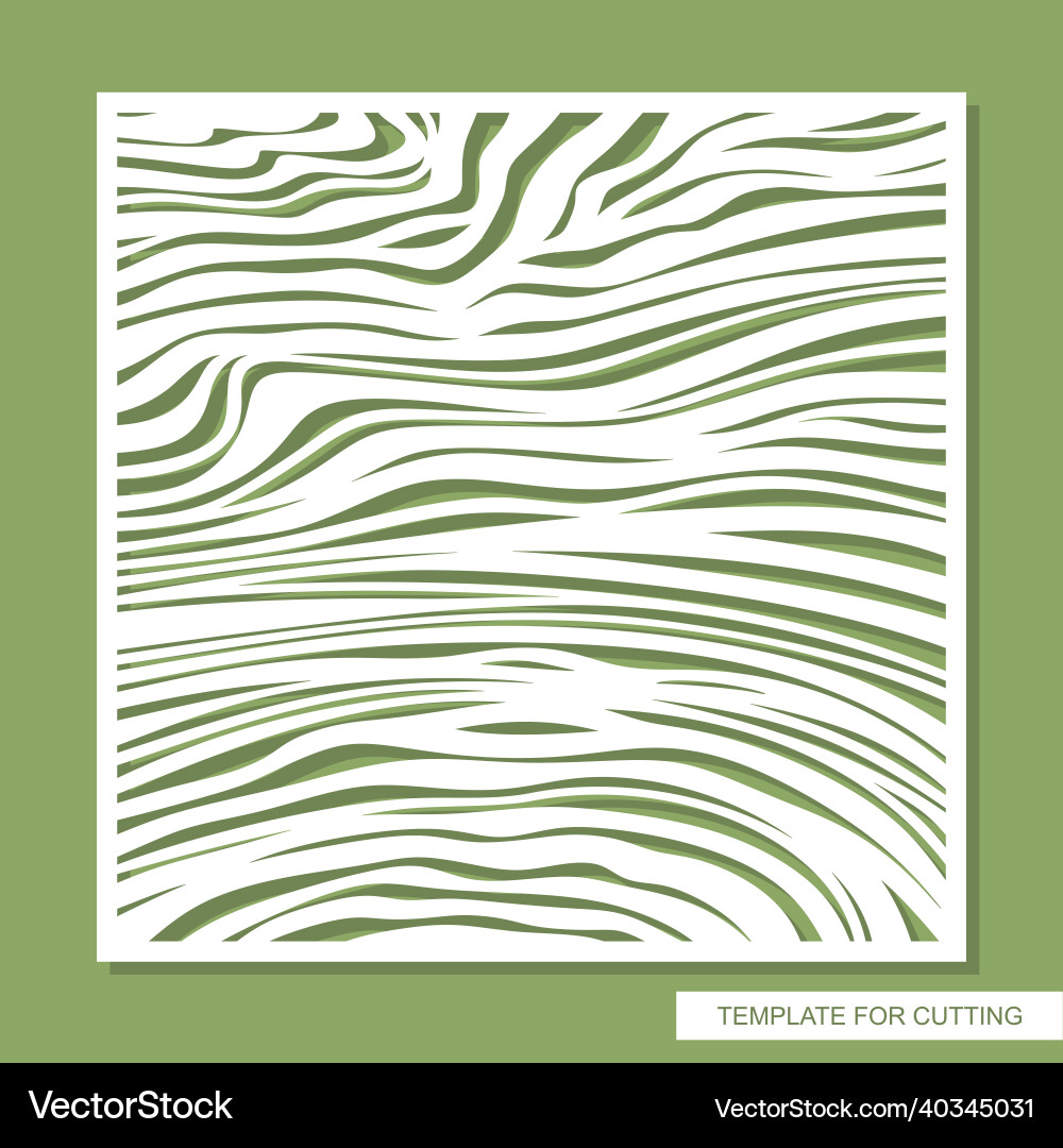 Decorative square panel with a carved pattern Decorative square panel with a carved pattern vector image