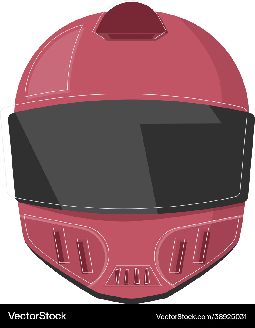 Flat racing helmet Vector Image