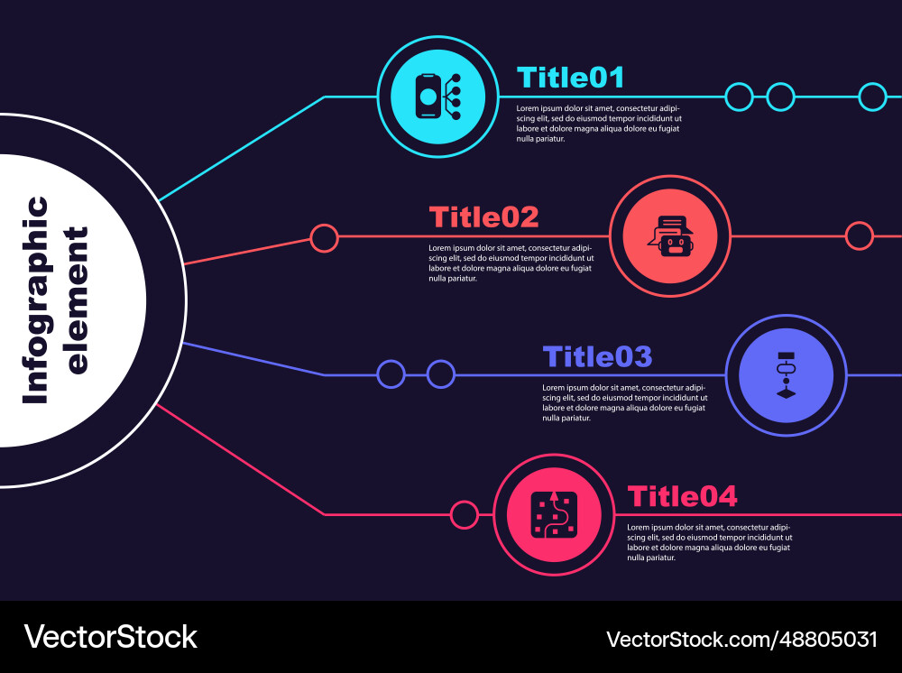 Set neural network chat bot algorithm Vector Image