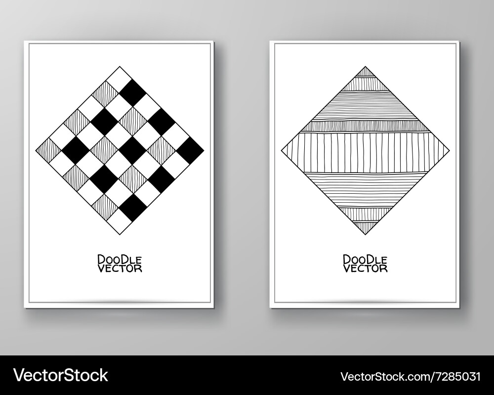 Set of abstract design templates Vector Image