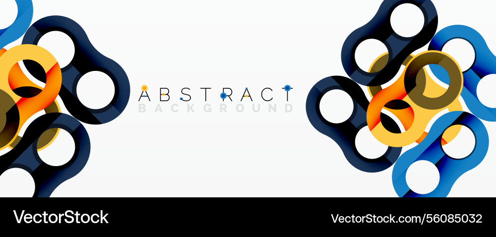 Abstract circle element composition Vector Image