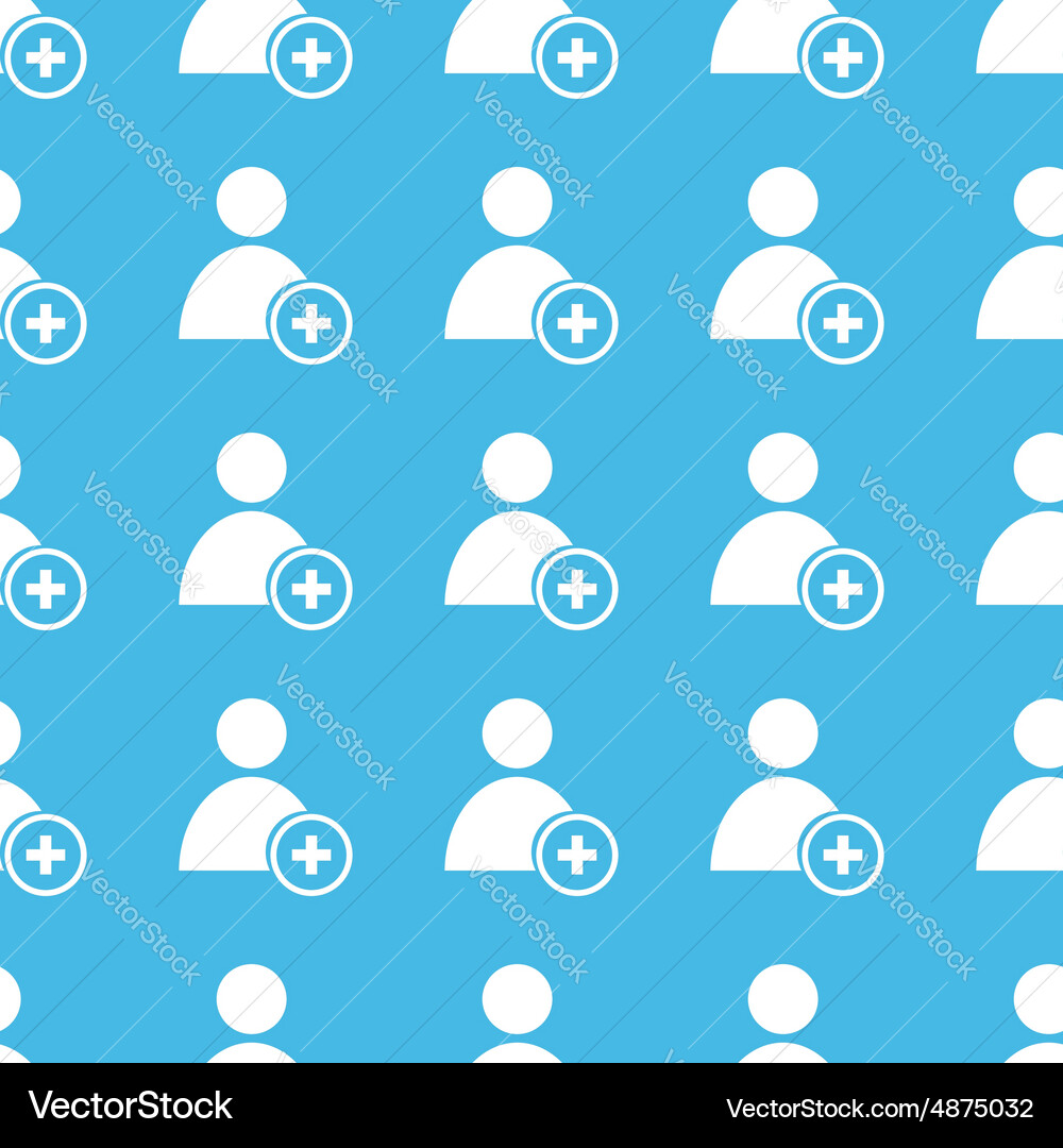 Add user straight pattern Vector Image