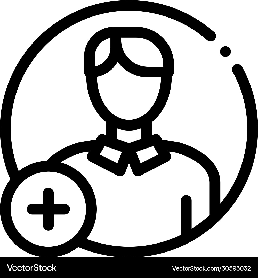 Adding new person icon outline Adding new person icon outline vector image