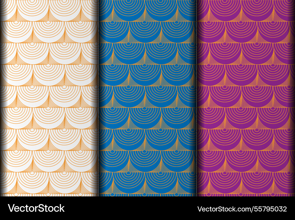 Circle style pattern design vector image