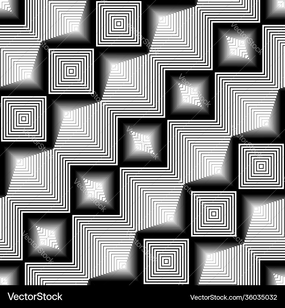 Design seamless monochrome zigzag pattern Vector Image