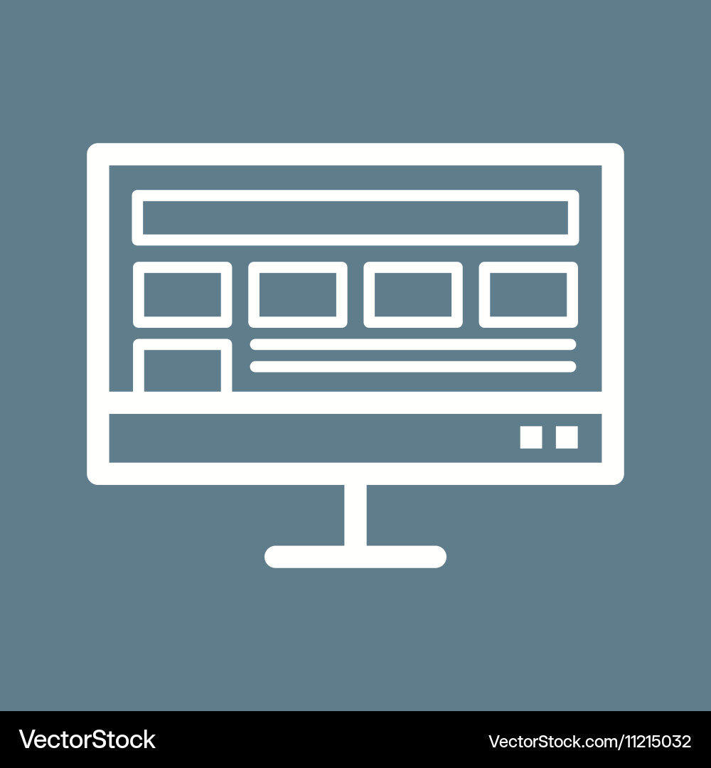 Layout display Vector Image