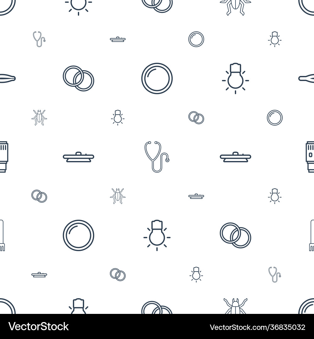 Macro icons pattern seamless white background vector image