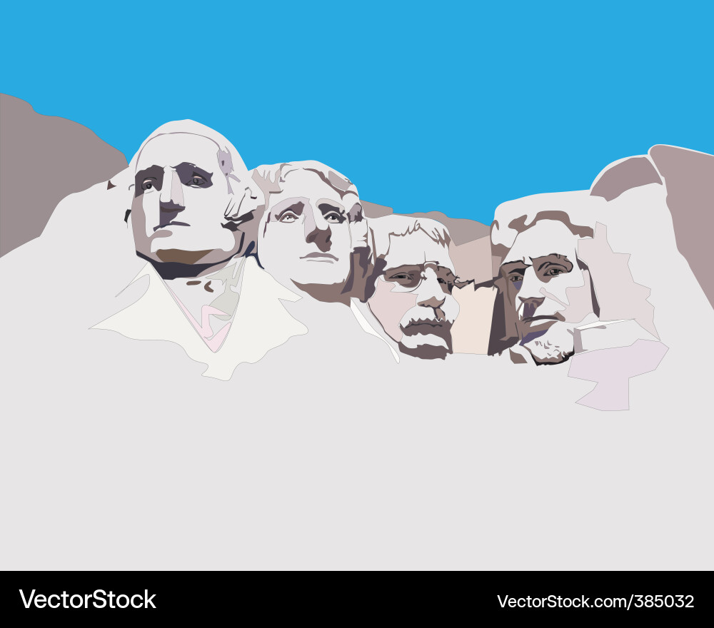 Mount Rushmore National Memorial Vektorbild