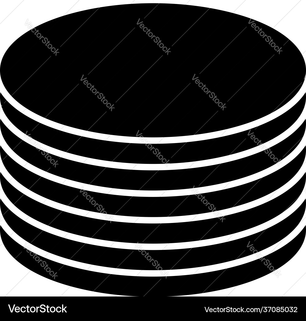 Multitier layered icon for computing or generic Multitier layered icon for computing or generic vector image