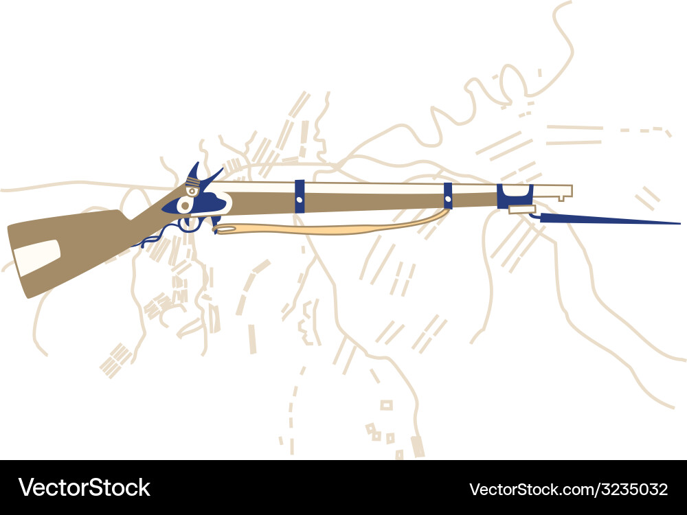 Rifle vector image