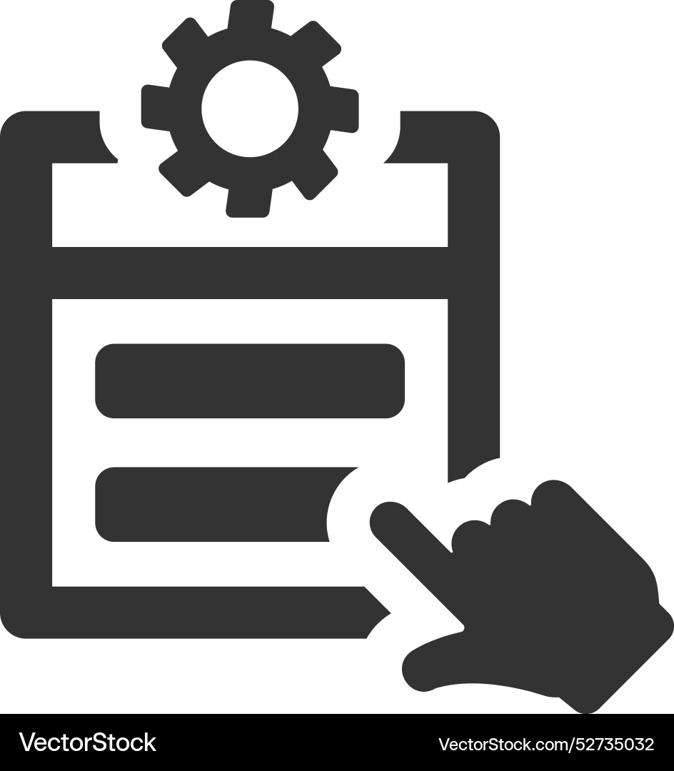 Select setting option icon vector image