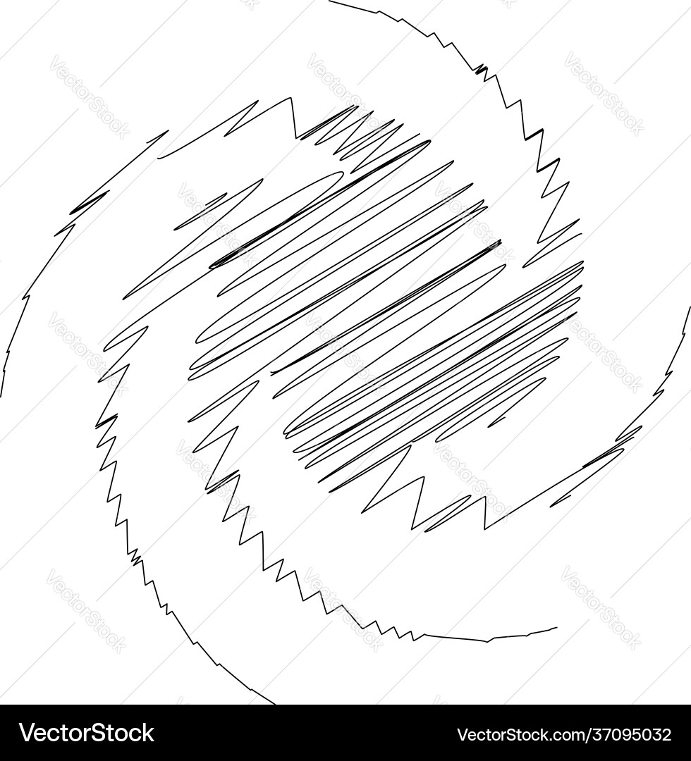 Spiral swirl twirl design element with sketchy Spiral swirl twirl design element with sketchy vector image