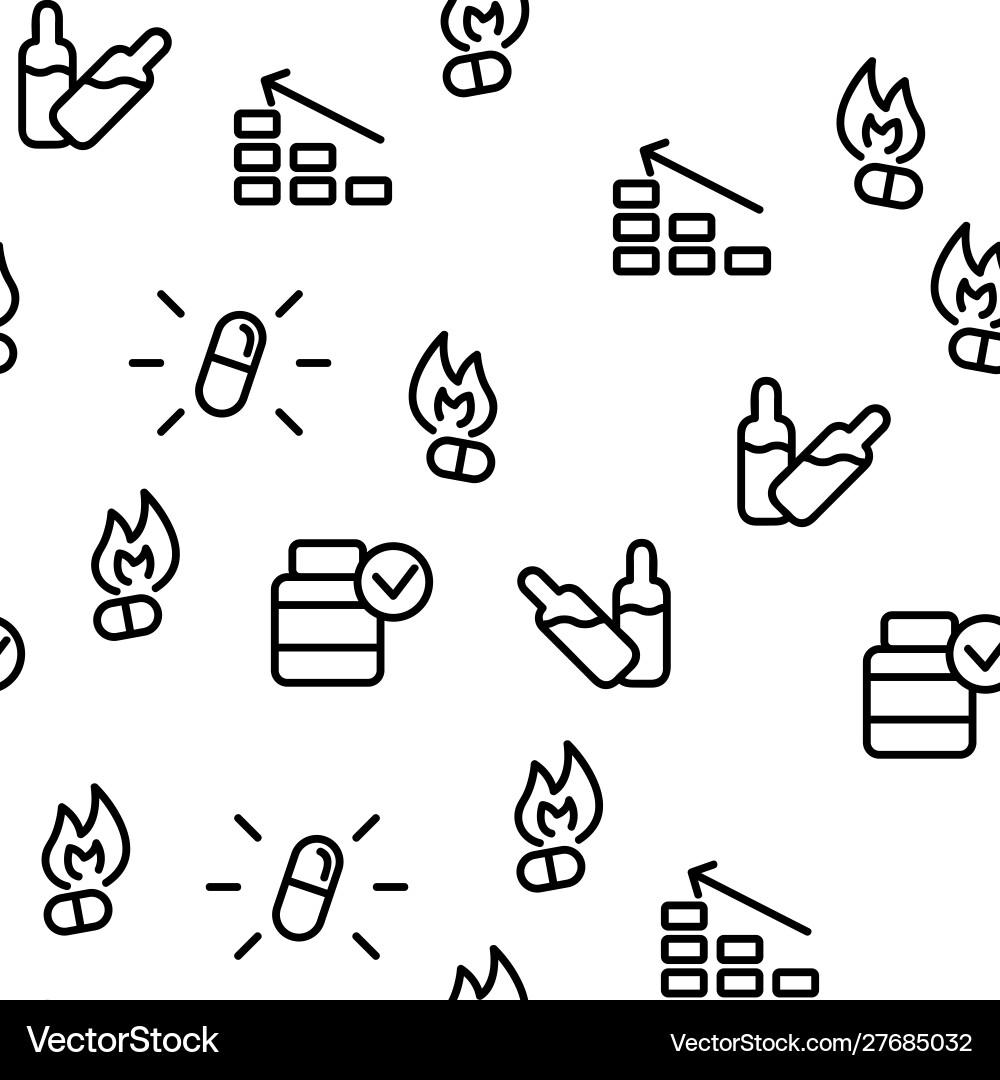 Supplements seamless pattern Supplements seamless pattern vector image