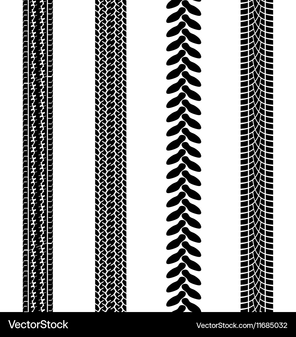 Tire Tracks Pattern Vector Image