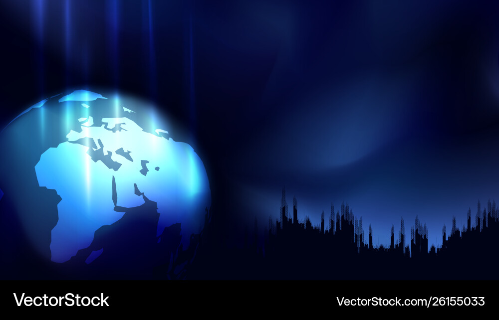 Abstract concept world map sphere with fare Vector Image
