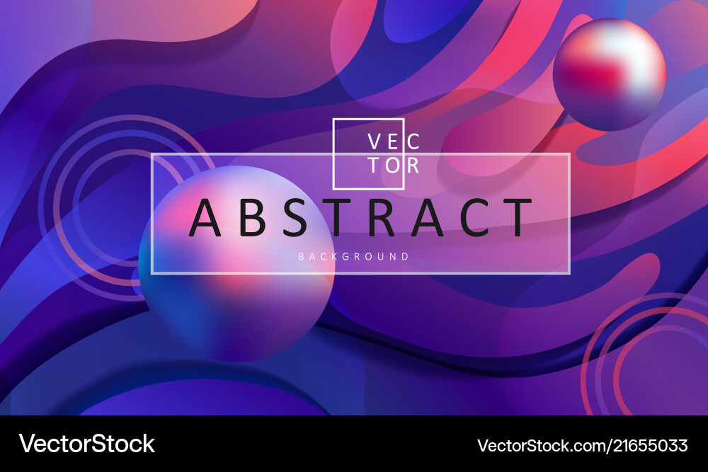 Abstract gradient background with balls and frame Abstract gradient background with balls and frame vector image