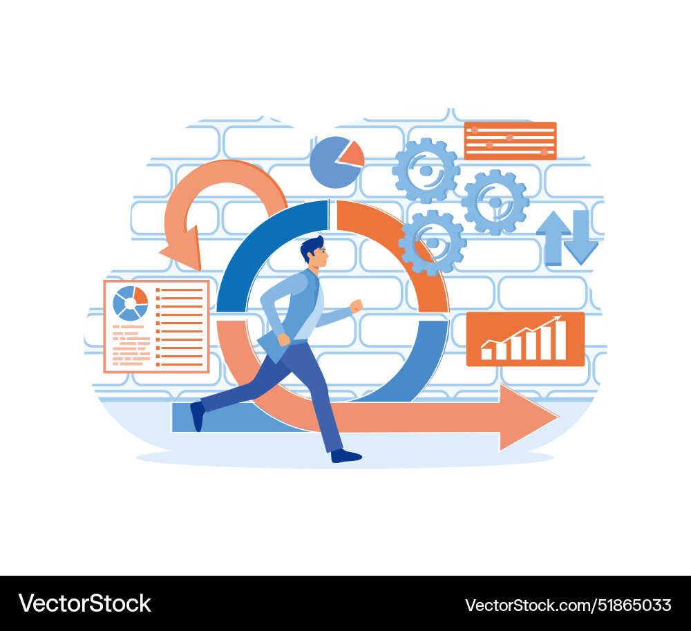 Agile development decisions methodology business Agile development decisions methodology business Vector Image