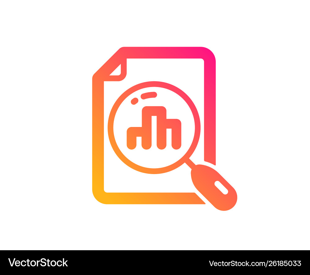 Analytics graph icon column chart sign Analytics graph icon column chart sign vector image