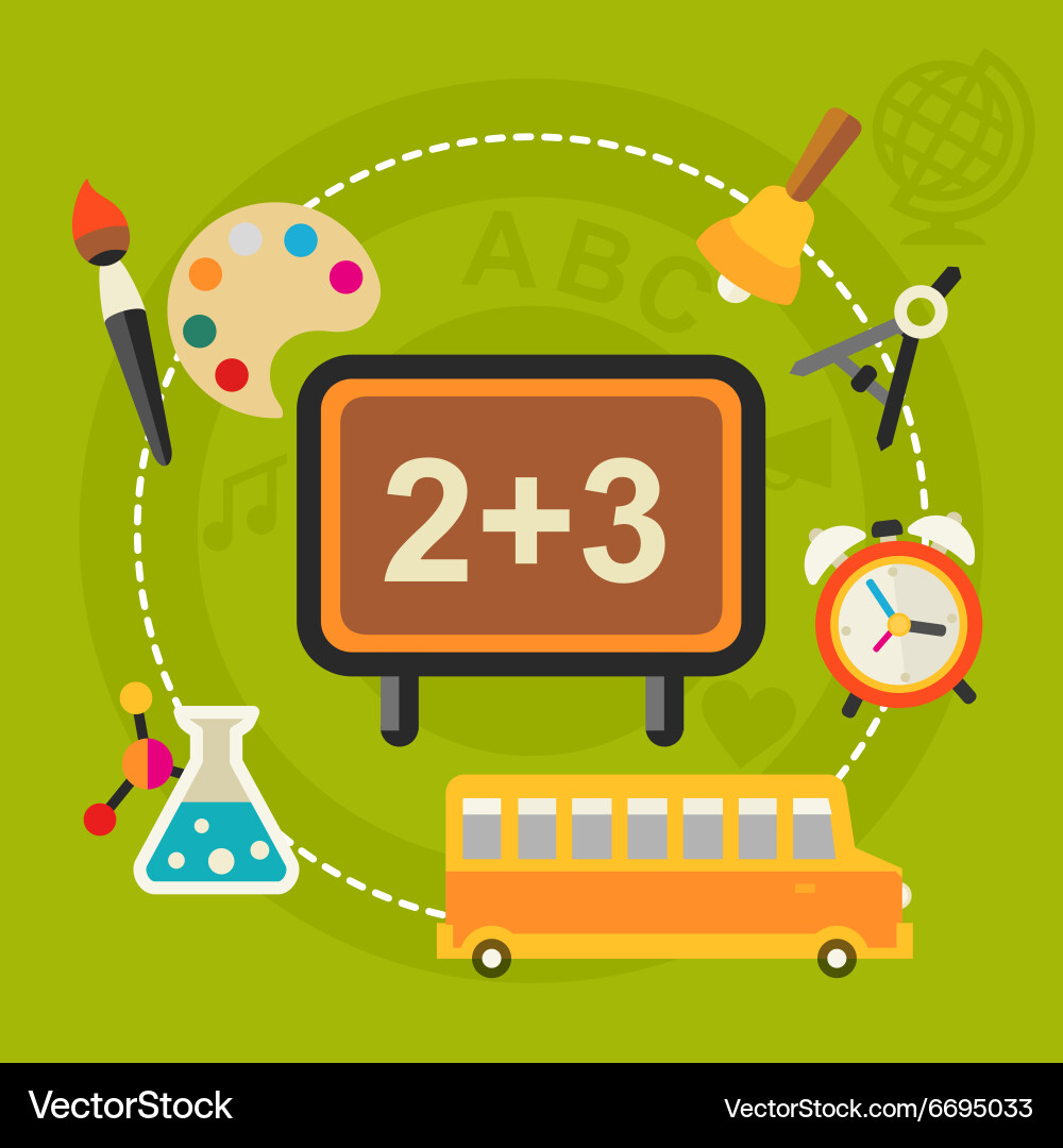 Back to school concept Royalty Free Vector Image