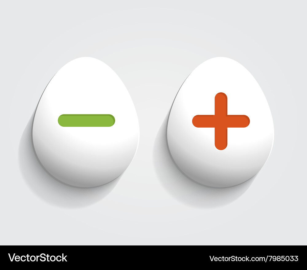Egg button Vector Image