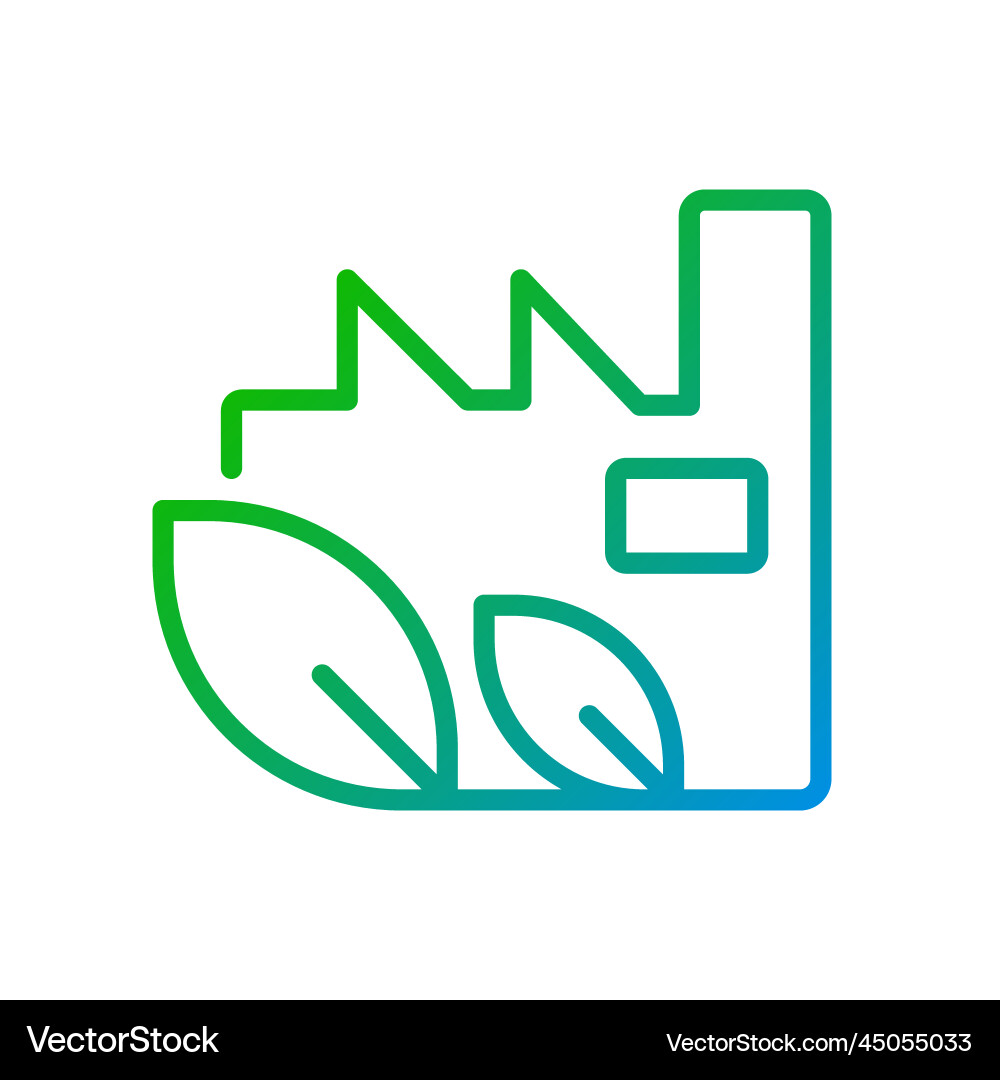 Factory pixel perfect gradient linear icon Factory pixel perfect gradient linear icon vector image