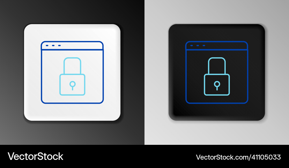 Line secure your site with https ssl icon Line secure your site with https ssl icon Vector Image