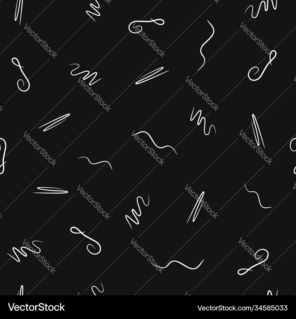 Repeating curved lines and abstract scribbles Repeating curved lines and abstract scribbles vector image