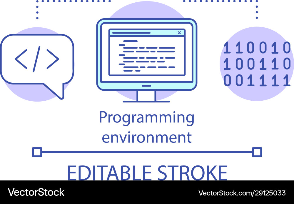 Software Development Environment Icon vector image