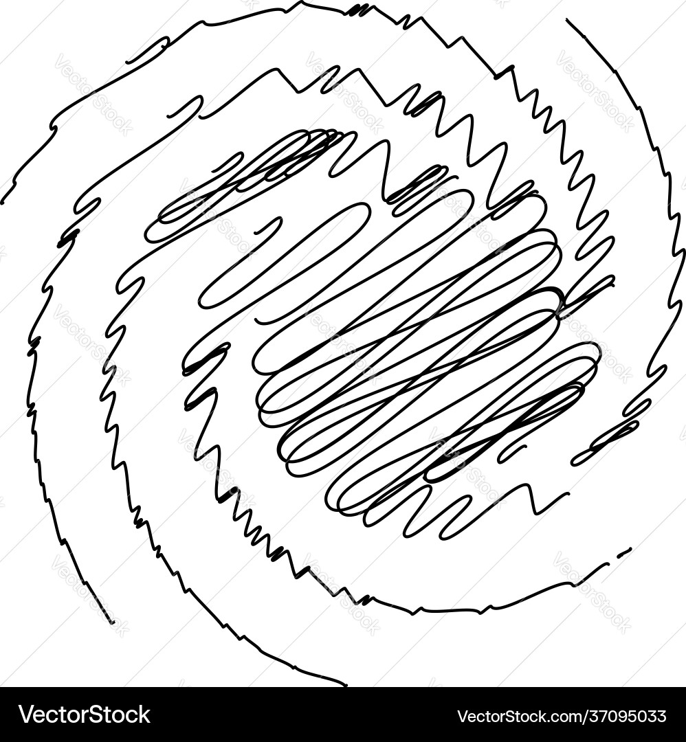 Spiral swirl twirl design element with sketchy Spiral swirl twirl design element with sketchy vector image