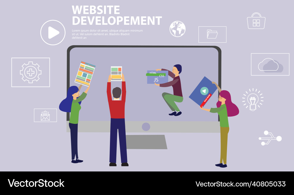 Web development Web development vector image