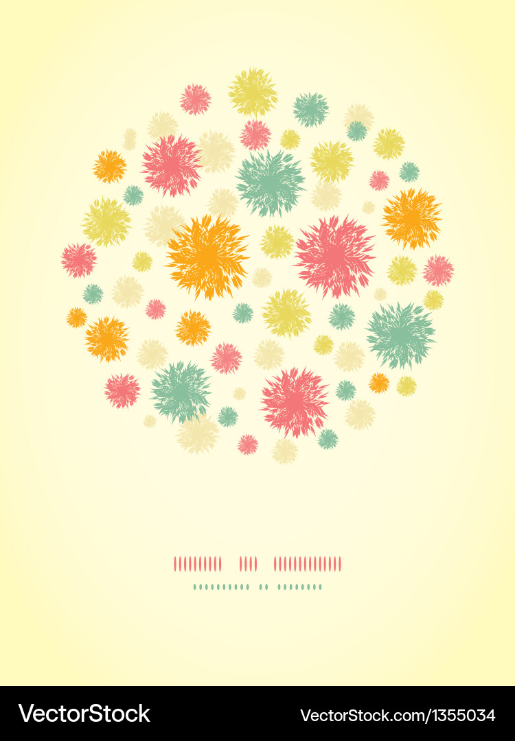 Abstract fluffy shapes vignette background Vector Image